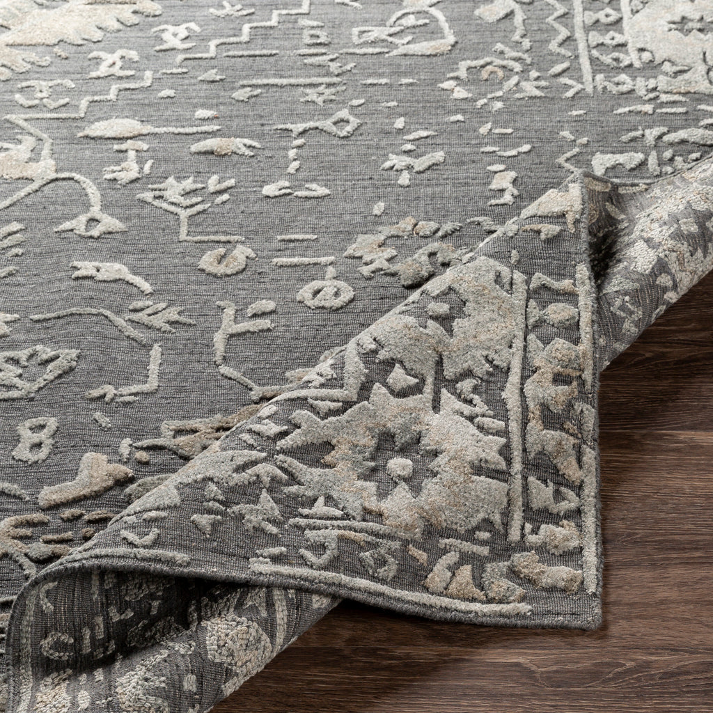 surya rug co makalu mkl 2308 medium gray rug