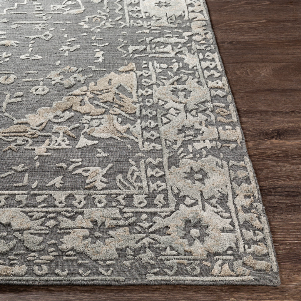 surya rug co makalu mkl 2308 medium gray rug