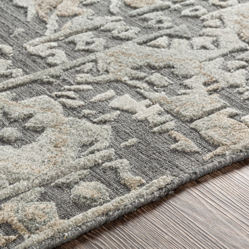 surya rug co makalu mkl 2308 medium gray rug