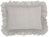 nourison sofia ge901 grey pillow