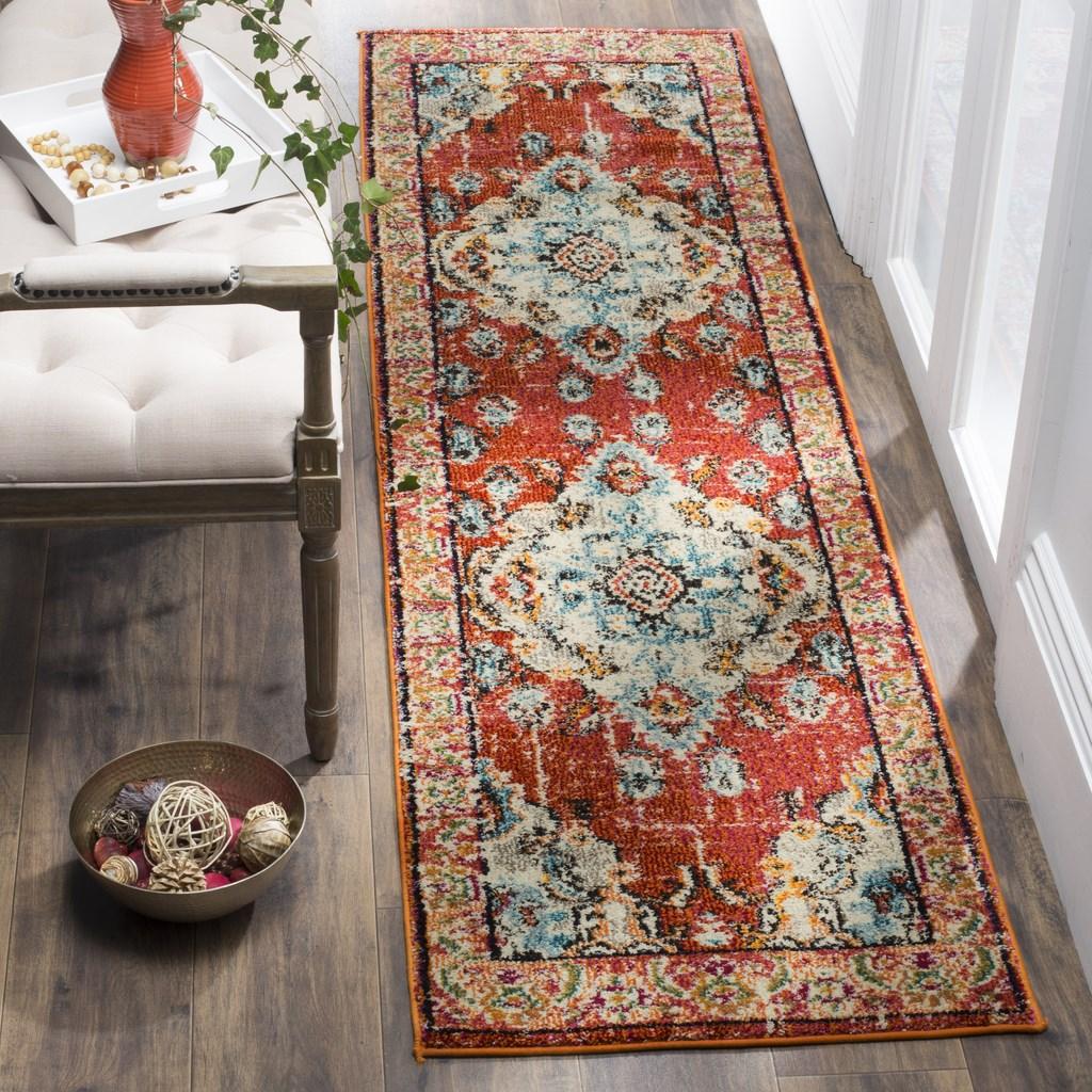 safavieh clearance monaco mnc243h orange rug