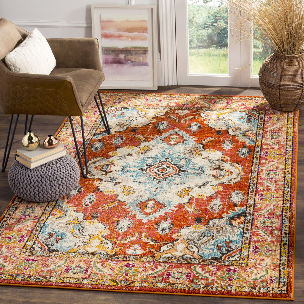 safavieh clearance monaco mnc243h orange rug