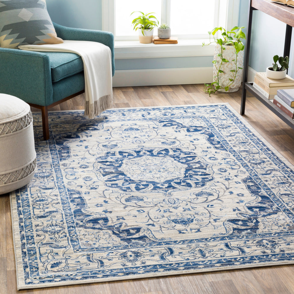 Surya rug co. | Navy rug | Monaco | woven rug | rugs done right 