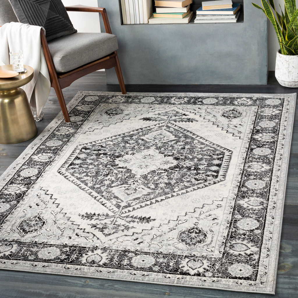 surya monaco moc 2329 black rug