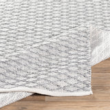 Surya Modena Medium Gray Rug | White Rugs | Rugs Done Right 