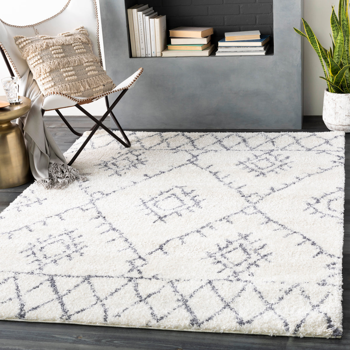 surya maroc shag mrs 2303 white rug