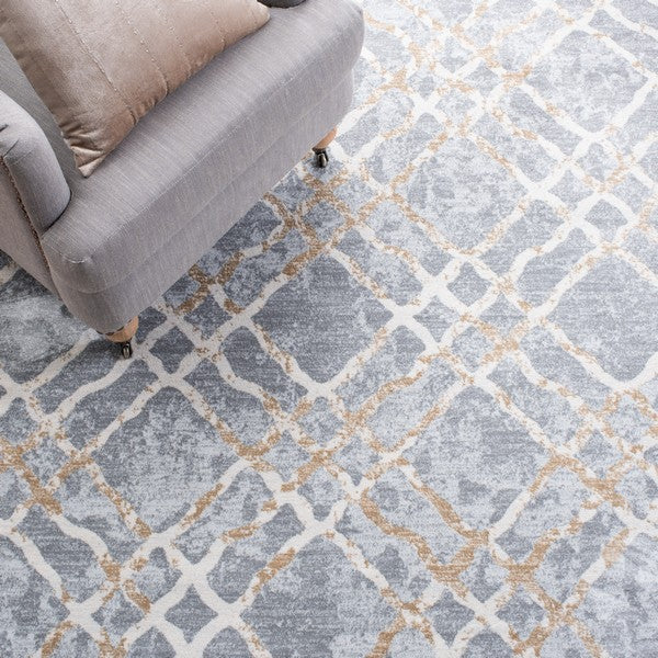 Safavieh Clearance Martha Stewart Isabella MSR0957G Silver Rug
