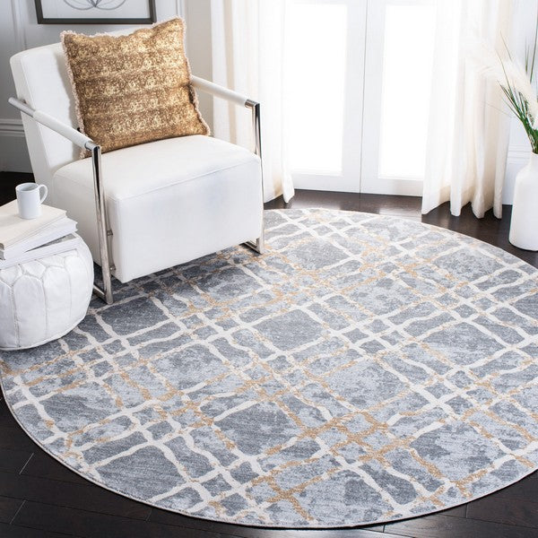 Safavieh Clearance Martha Stewart Isabella MSR0957G Silver Rug