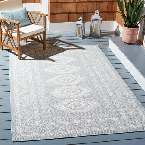 safavieh clearance martha stewart indoor outdoor msro327j aqua rug