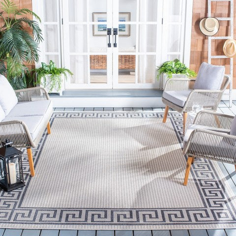 Safavieh Clearance Martha Stewart Indoor Outdoor MSRO331G Silver Rug