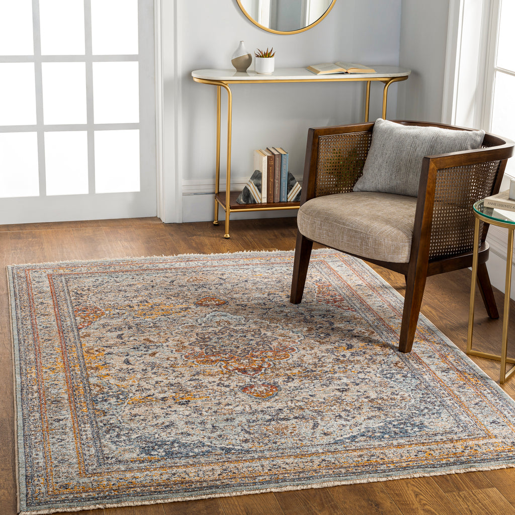 surya misterio mst 2309 blue rug