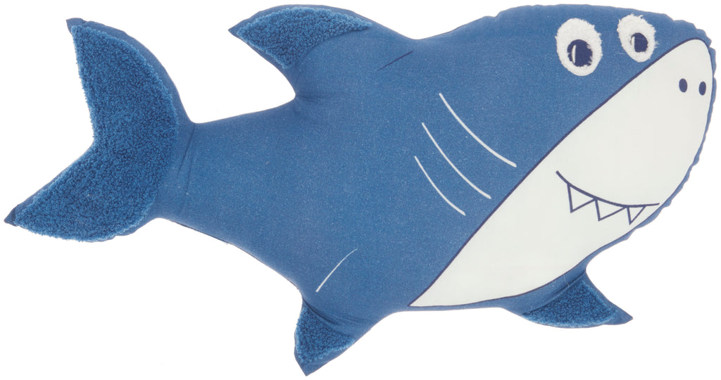 nourison plush cr931 blue pillow