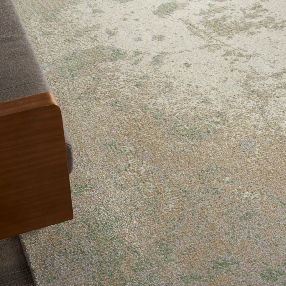 nourison twilight twi06 ivory green rug