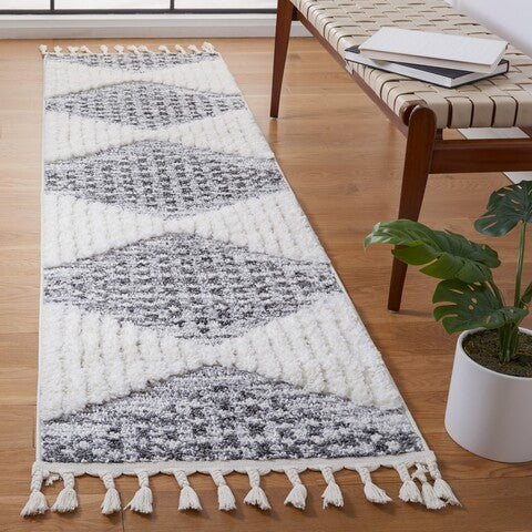 safavieh clearance moroccan tassel shag mts624f grey rug