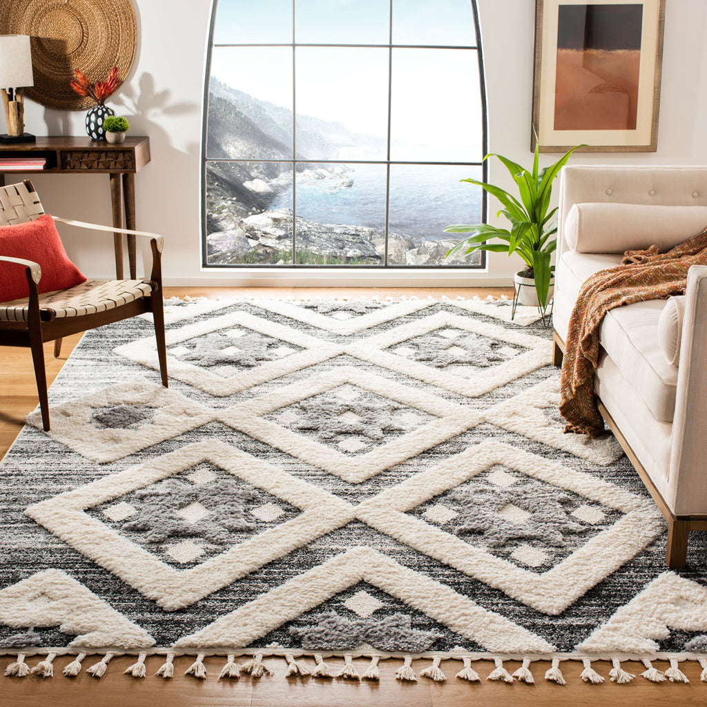 safavieh clearance moroccan tassel shag mts664g grey rug