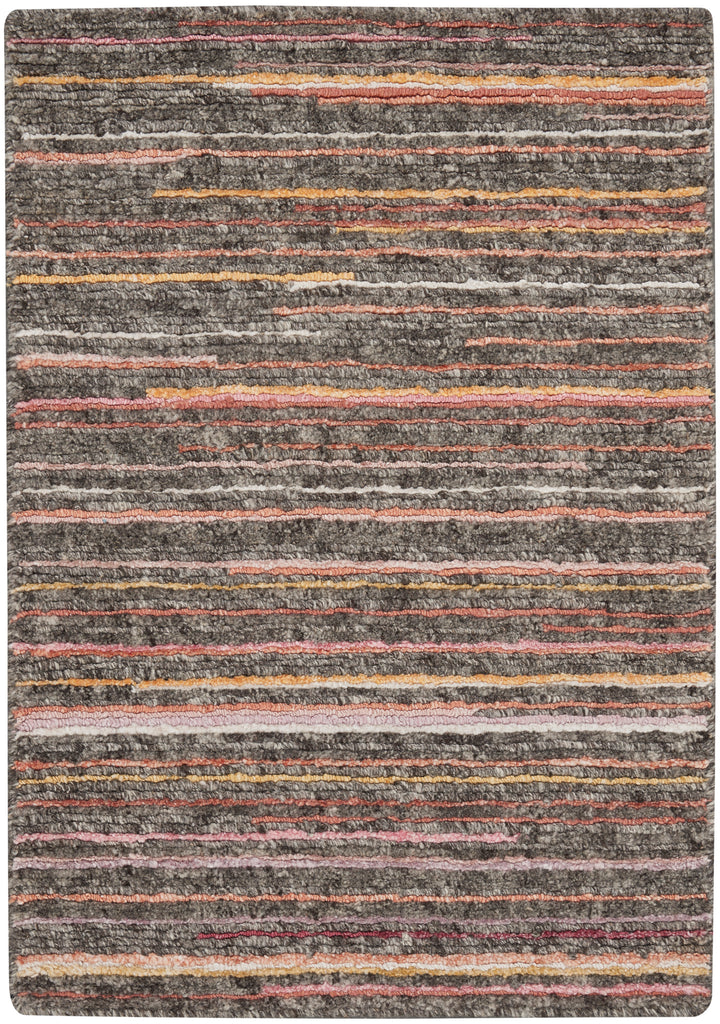 nourison plateau pae01 grey flame rug