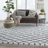 nourison moroccan shag mrs01 white rug