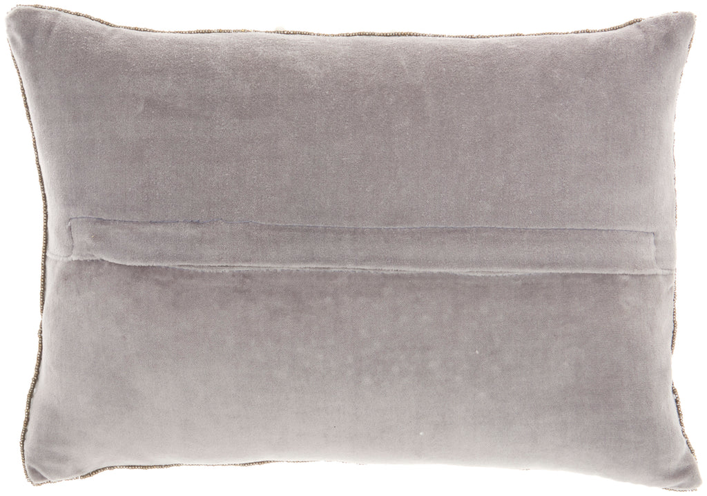 nourison luminescence z2014 pewter pillow