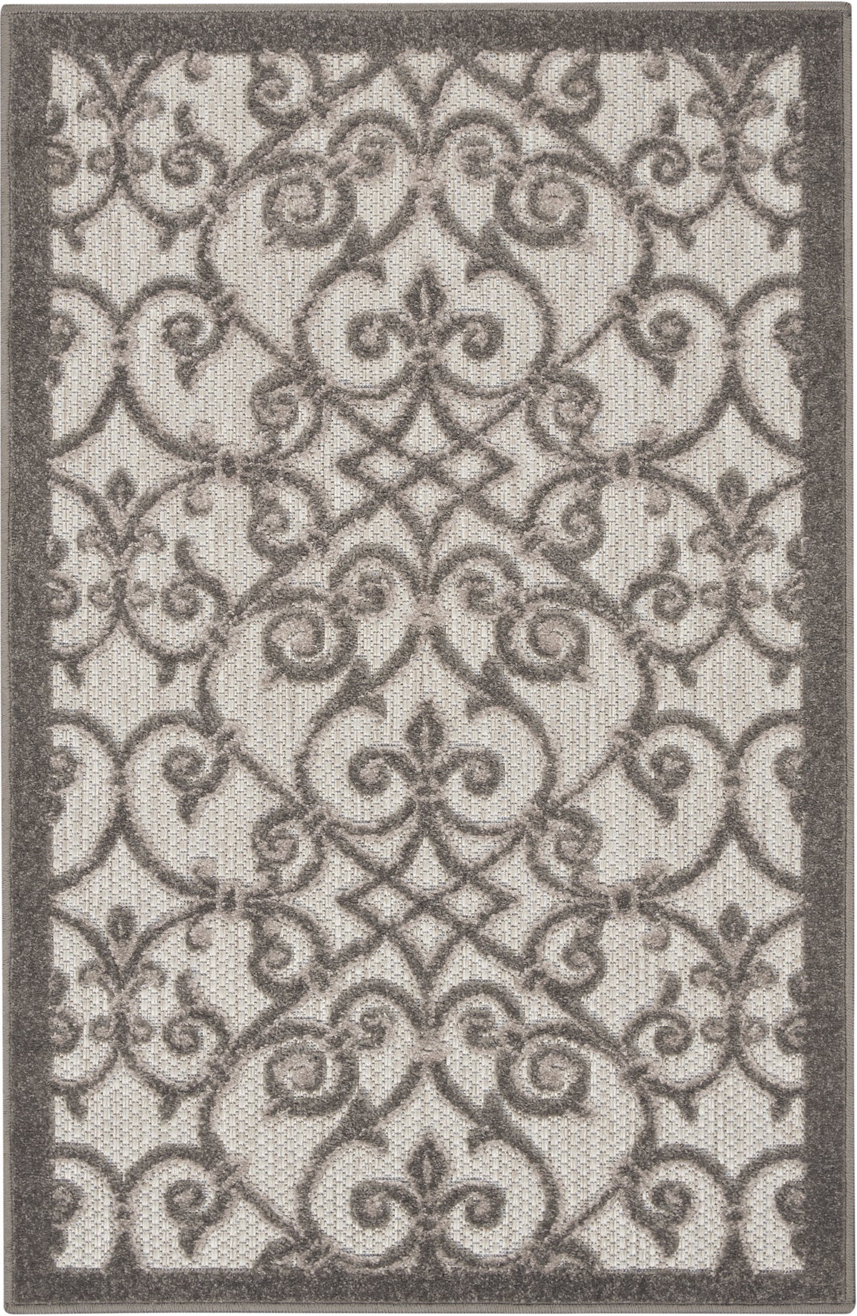 nourison aloha alh21 grey charcoal rug