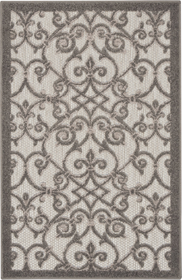 nourison aloha alh21 grey charcoal rug