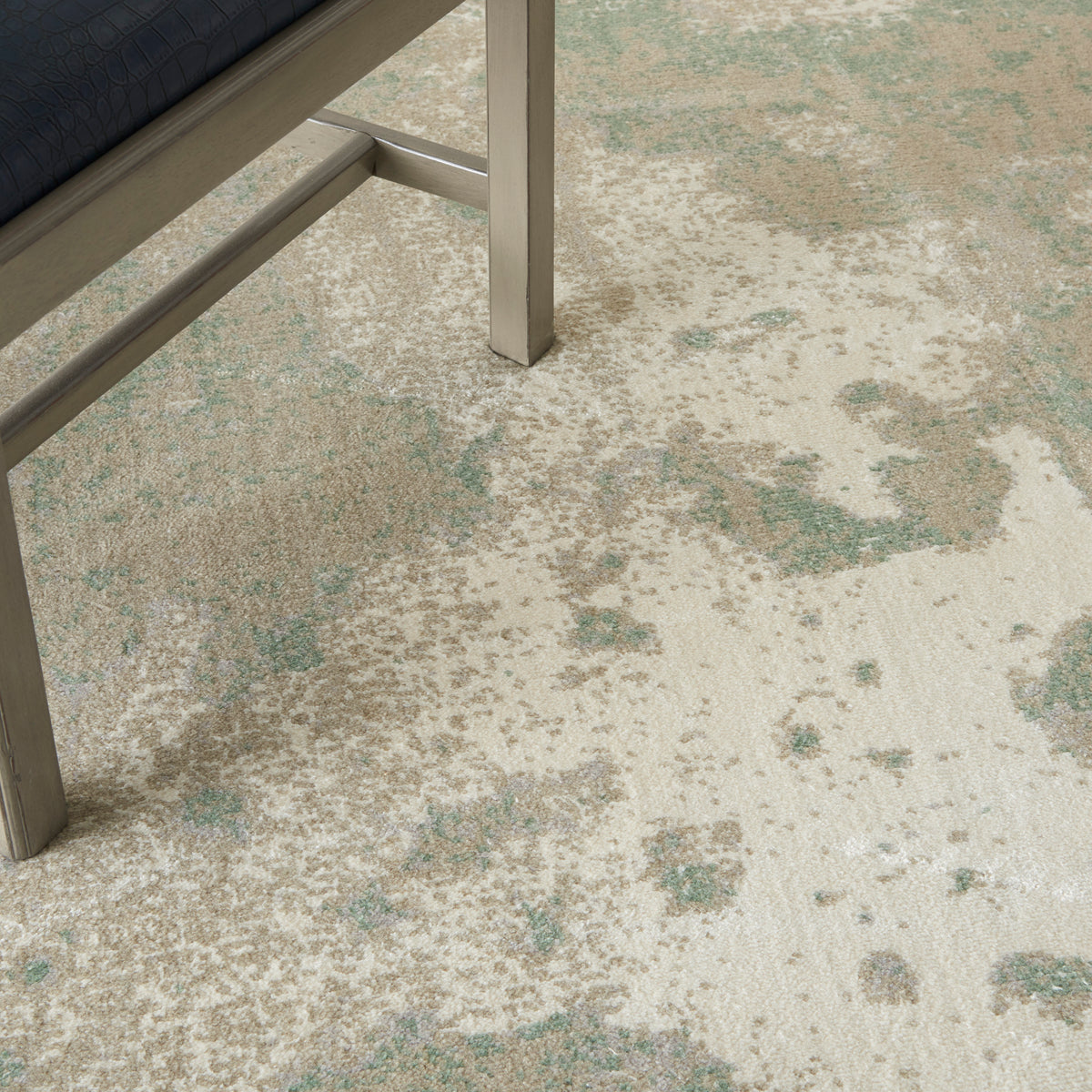nourison twilight twi06 ivory green rug