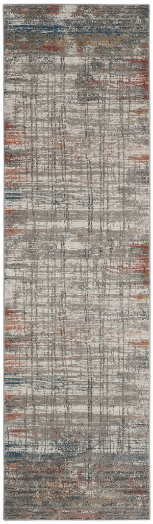 nourison rustic textures rus12 grey multi rug