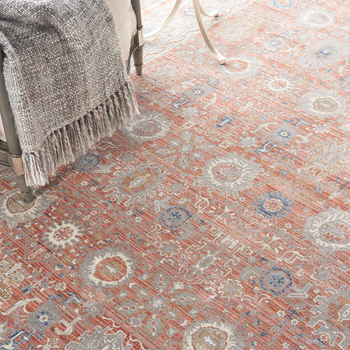 nourison starry nights stn12 blush rug