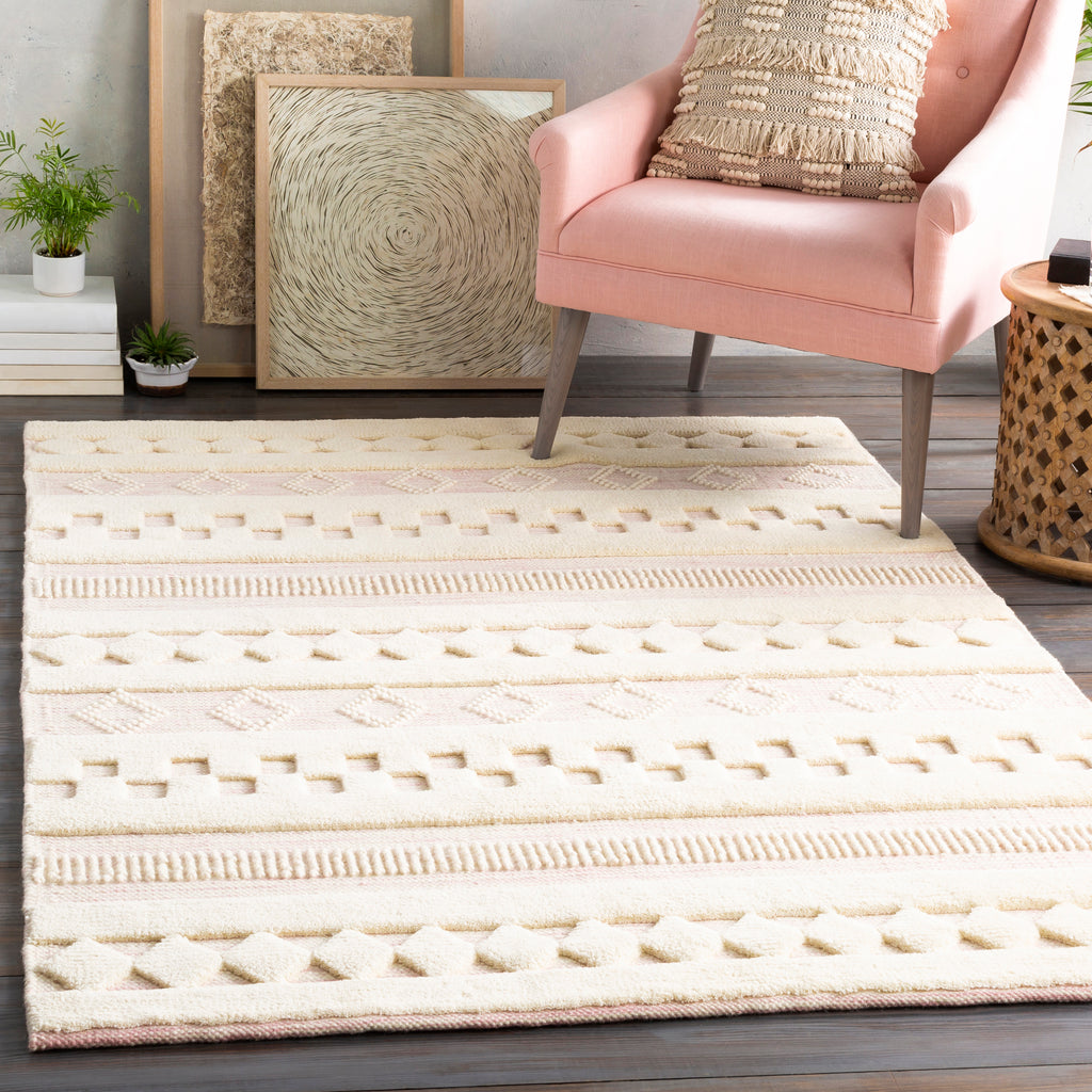 surya nairobi nab 2301 pale pink rug