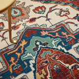 nourison parisa psa01 brick ivory rug