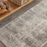 nourison quarry qua03 beige grey rug