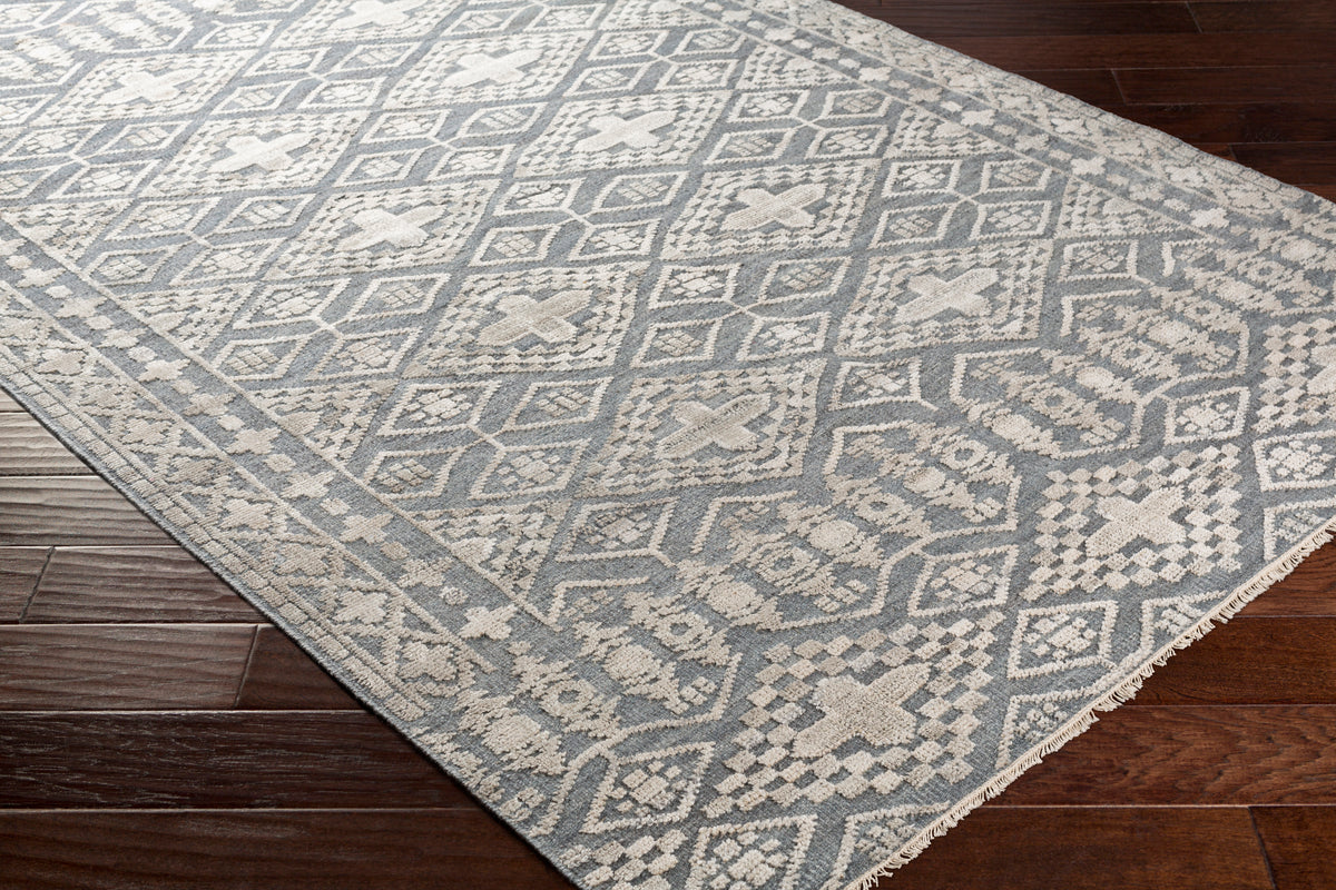 Surya rug co. | nobility rug | medium gray rug | woven rug | rugs done right