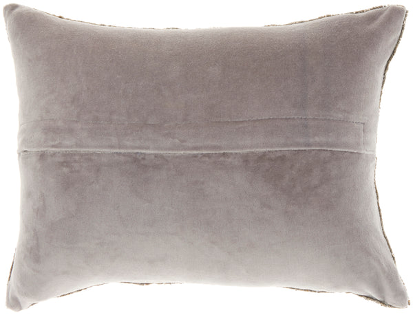 nourison luminescence z5000 pewter pillow