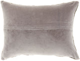 nourison luminescence z5000 pewter pillow