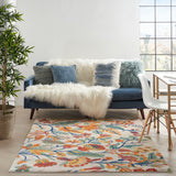 nourison allur alr09 ivory multicolor rug