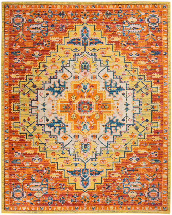 nourison allur alr04 red multicolor rug