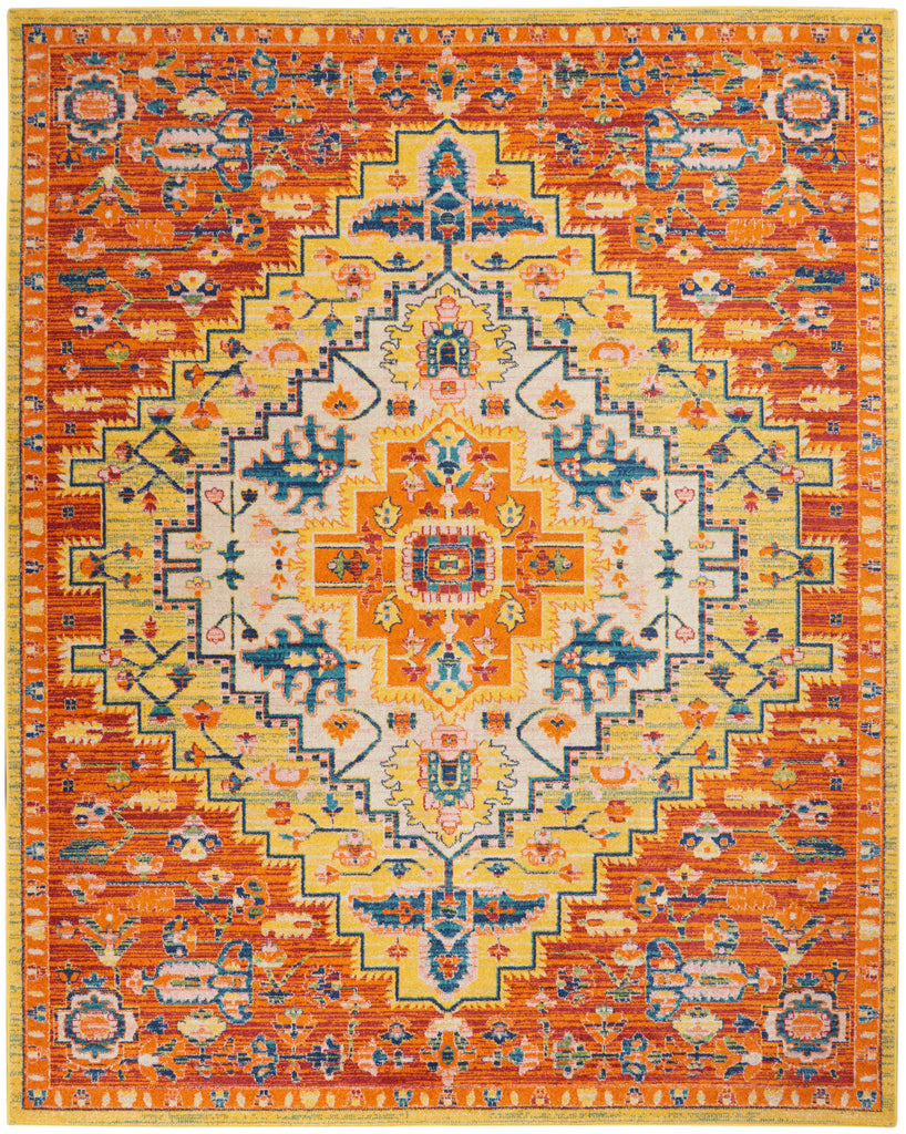 nourison allur alr04 red multicolor rug