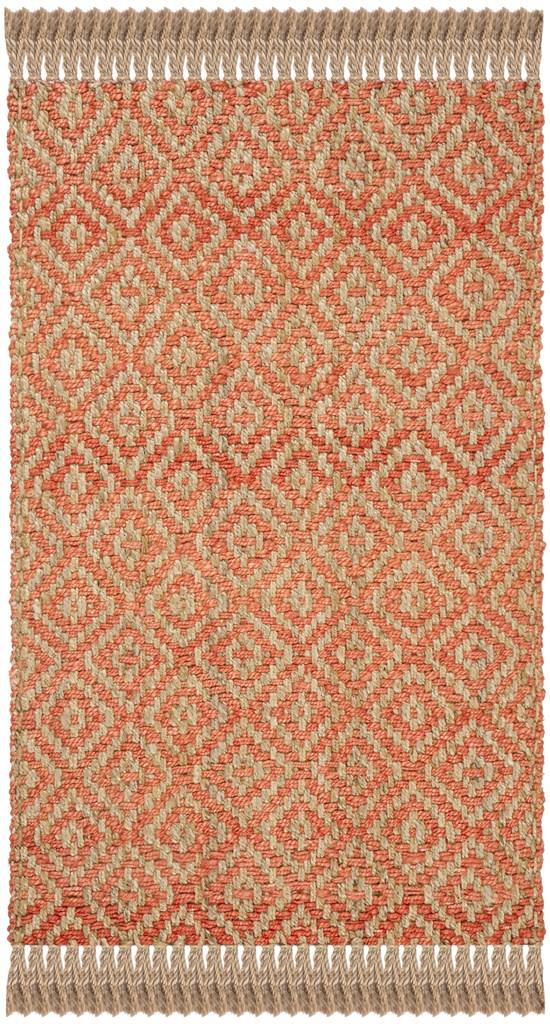 safavieh clearance natural fiber nf266b orange rug