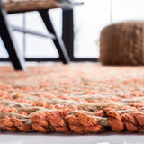 safavieh clearance natural fiber nf266b orange rug
