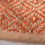 safavieh clearance natural fiber nf266b orange rug