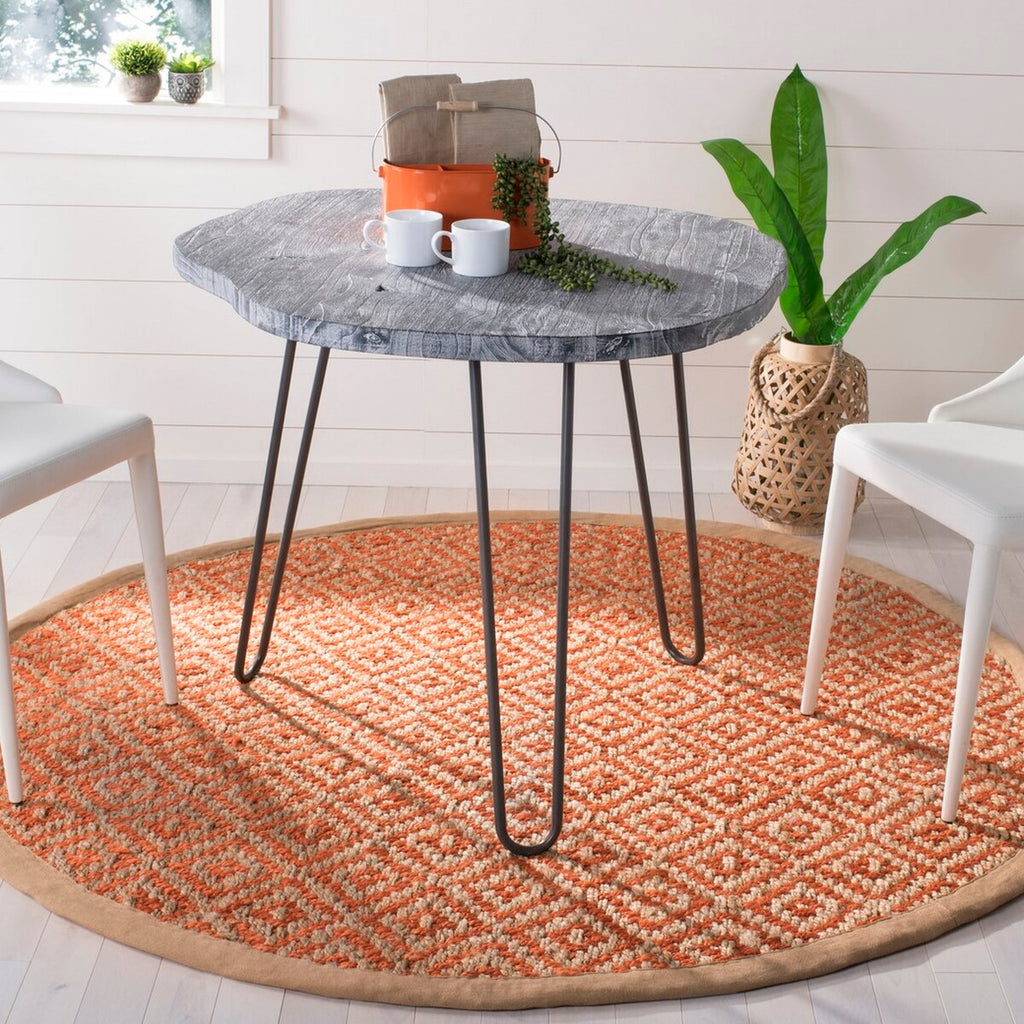 safavieh clearance natural fiber nf266b orange rug