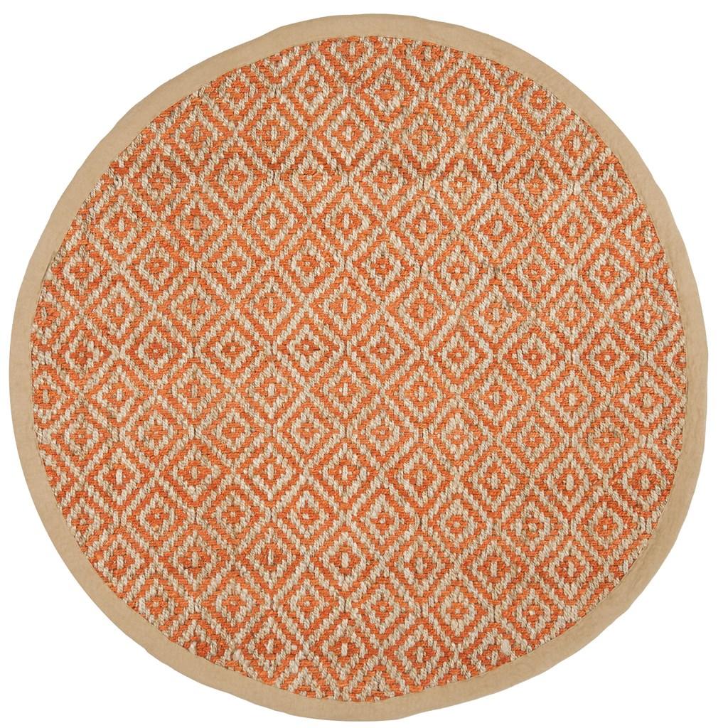 safavieh clearance natural fiber nf266b orange rug