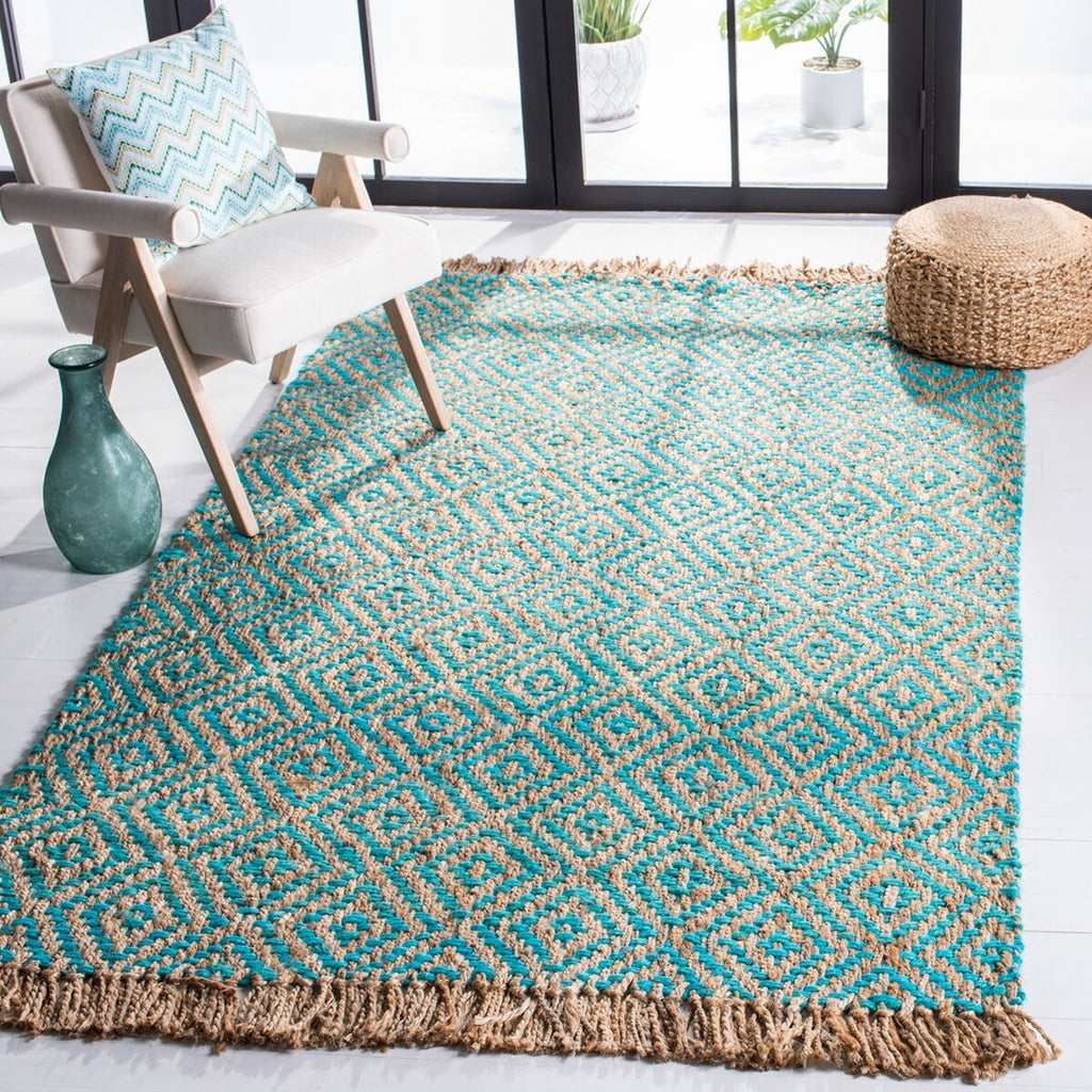 safavieh clearance natural fiber nf266c turquoise rug