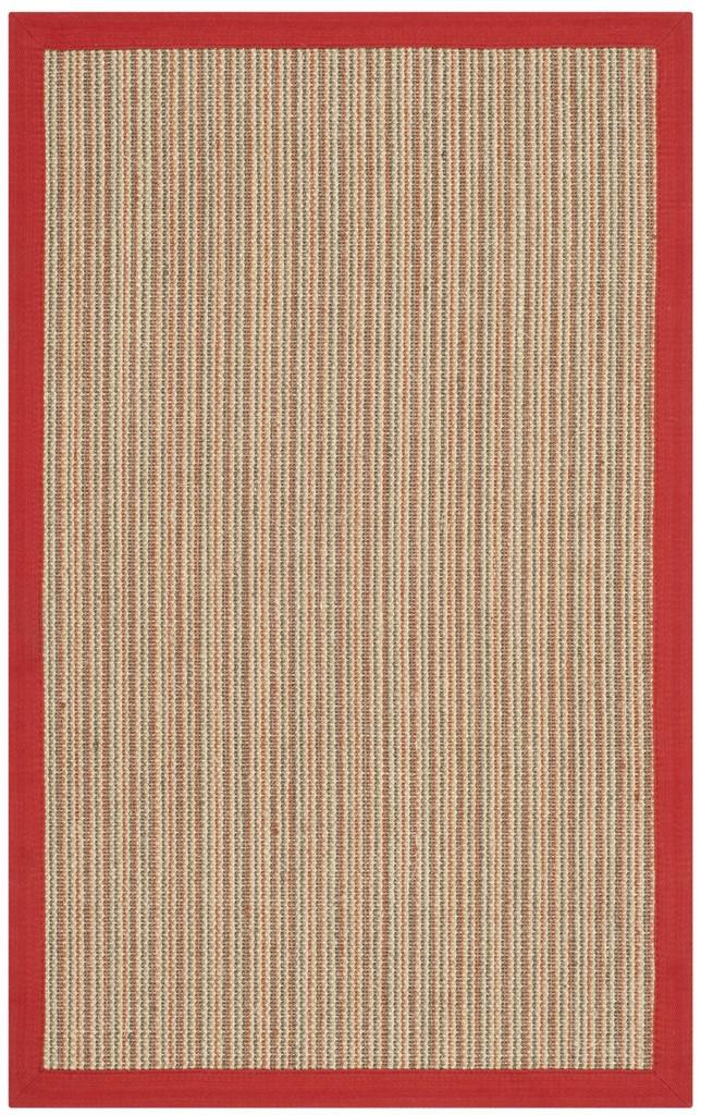 safavieh clearance natural fibers nf442b red rug