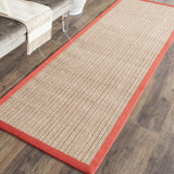 safavieh clearance natural fiber nf442b red rug