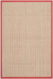 safavieh clearance natural fiber nf442b red rug