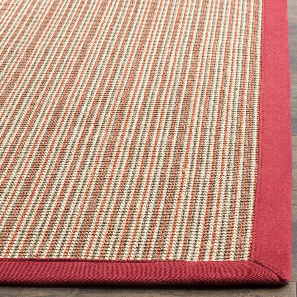 safavieh clearance natural fibers nf442b red rug