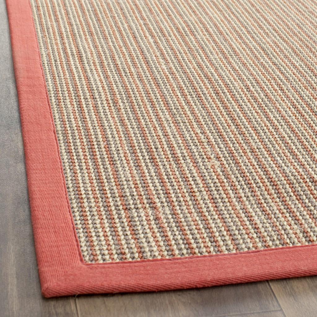 safavieh clearance natural fibers nf442b red rug