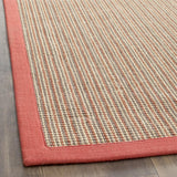 safavieh clearance natural fiber nf442b red rug