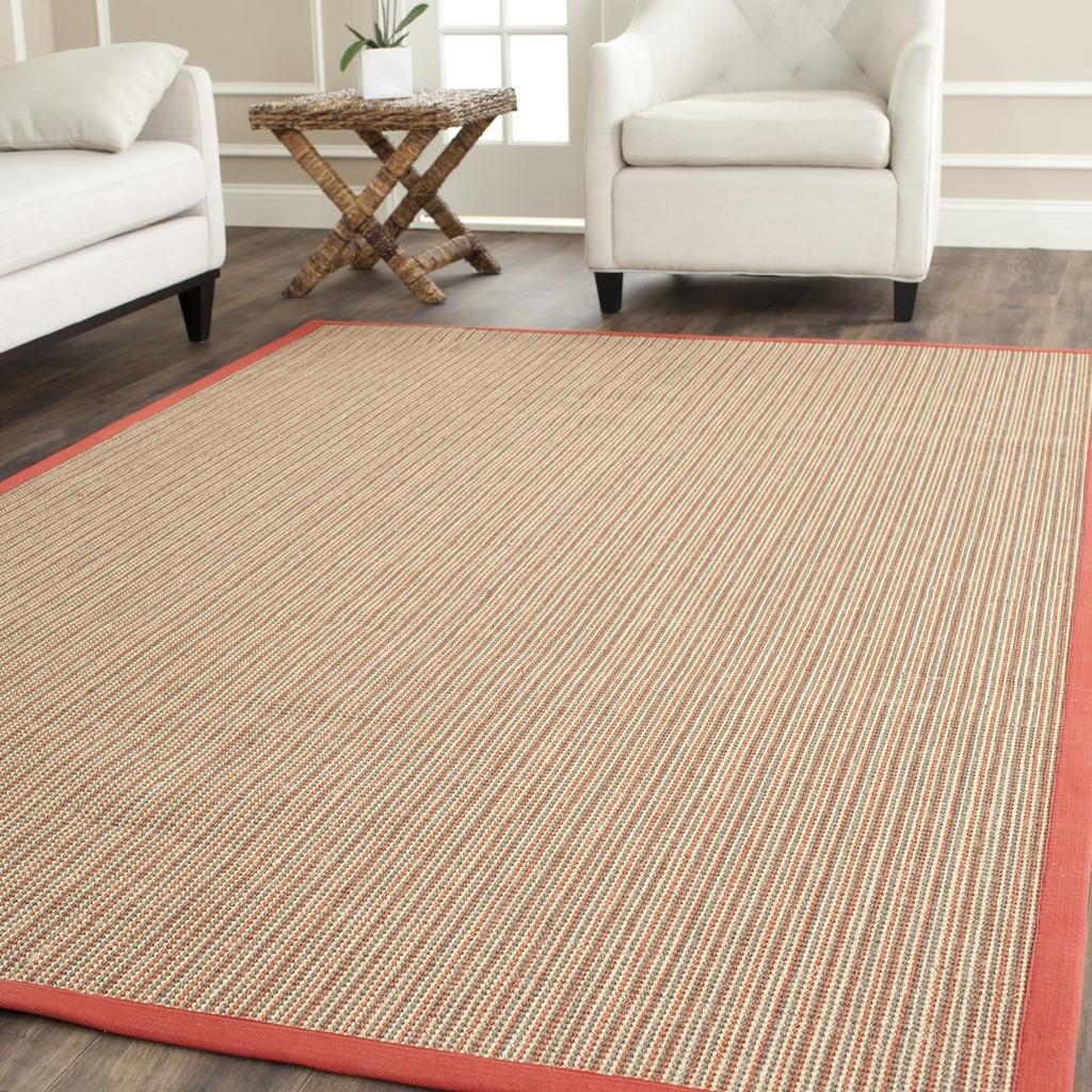 safavieh clearance natural fibers nf442b red rug