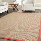 safavieh clearance natural fiber nf442b red rug